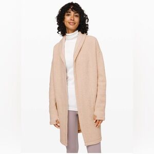 Lululemon Sincerely Sherpa Wrap — Heathered Cashew
